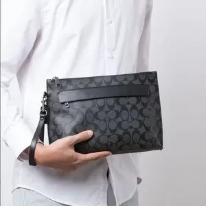 Coach men's carryall pouch hotsell